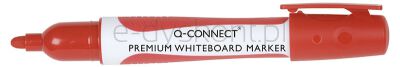 Q-Connect Marker Do Tablic Premium, Gum. Rękojeść, Okrągły, 2-3Mm (Linia), Czerwony