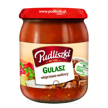 Pudliszki Gulasz Wieprzowo-Wołowy 500G