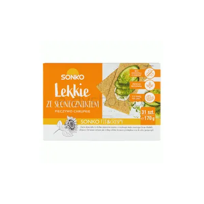 Sonko. Lekkie ze słonecznikiem. Pieczywo chrupkie 170 g.