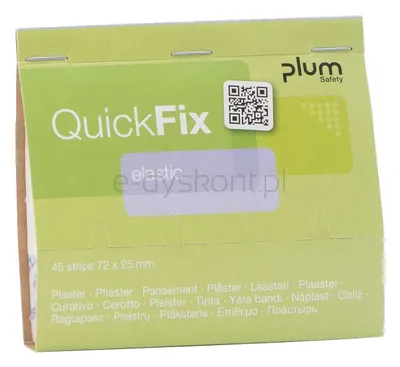 Plastry z elastycznego materiału PLUM QuickFix, Wkład, 45 szt.