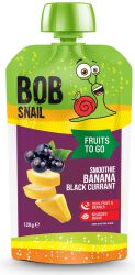 Bob Snail Smoothie banan-Czarna- porzeczka  bez dodatku cukru 120g