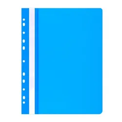 Office Products Skoroszyt, PP, A4, miękki, 100/170mikr., wpinany, niebieski