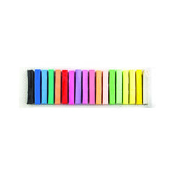 Strigo Plastelina Kwadratowa 18 Kolorów (6X Klasyczny, 6X Pastelowy, 6X Neonowy)