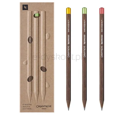 Ołówki Nespresso Swiss Wood 3szt