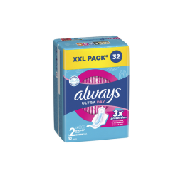 Always Podpaski Ultra Day Super Ze Skrzydełkami 32 Szt.