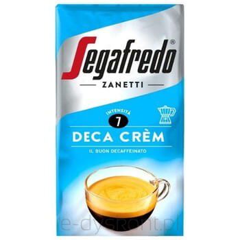 Segafredo Kawa Mielona Zanetti Deca Crem Bezkofeinowa 250 G