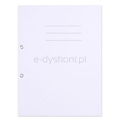 Office Products Skoroszyt Budget, Karton, Z Oczkiem, Nadruk, 1/1, A4, 250Gsm, Biały