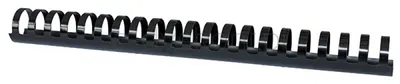 Grzbiety do bindowania OFFICE PRODUCTS, A4, 28,5mm (270 kartek), 50 szt., czarne