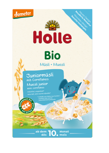 Musli Junior Z Płatkami Kukurydzianymi Bez Dodatku Cukrów Od 10 Miesiąca Demeter Bio 250 G - Holle [BIO]