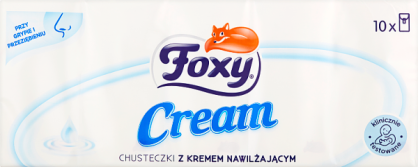 Foxy Cream Chusteczki Z Kremem Nawilżającym 10 Paczek