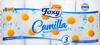 Foxy Camilla Papier Toaletowy O Zapachu Rumianku 8 Rolek