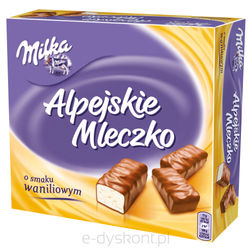 Milka Alpejskie Mleczko Waniliowe 330G