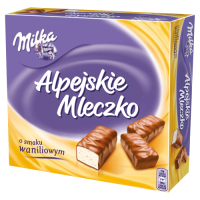 Milka Alpejskie Mleczko Waniliowe 330G