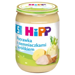 Hipp Potrawka Z Ziemniaczkami I Królikiem, Po 5. M-Cu, 190 G