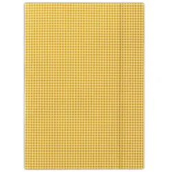 Donau Teczka z gumką karton, A4, 400gsm, 3-skrz., pomarańczowa w kratę