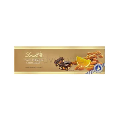 Lindt SWISS PREMIUM CHOCOLATE dark GOLD almond orange 300g