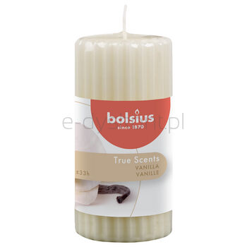 Bolsius Świeca Pieńkowa Zapachowa 120/58 True Scents Wanilia