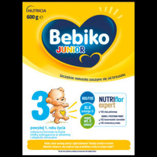 Bebiko Junior 3 Nutriflor Expert Mleko Dla Dzieci Powyżej 1. Roku Życia 600 G