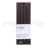 Świeca stołowa długa ryflowana DONAU HOME, 25x300 mm, 4 szt., brązowa - 2