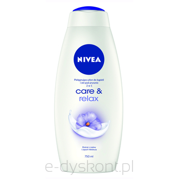 Nivea Płyn Do Kąpieli I Żel Pod Prysznic 2W1 Care Relax 750Ml