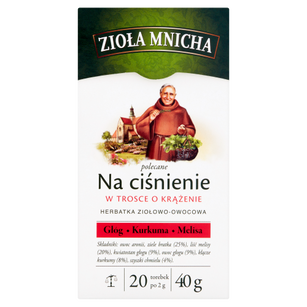 Zioła Mnicha Na Ciśnienie 20 Torebek /40G