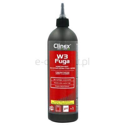 Clinex Koncentrat W3 Fuga, do czyszczenia fug i spoin, 500 ml