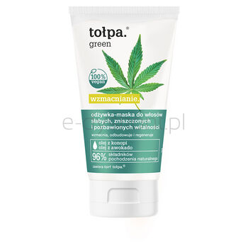 Tołpa Green Wzmacniająca Odżywka - Maska Do Włosów Słabych, Zniszczonych I Pozbawionych Witalności 150 Ml