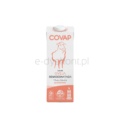 Covap Mleko UHT owcze częściowo odtłuszczone. Zawartość tłuszczu 1,7 %.  1l