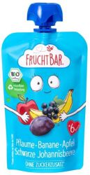 Fruchtbar Mus Śliwka, Banan, Jabłko, Czarna Porzeczka Bio 100 G