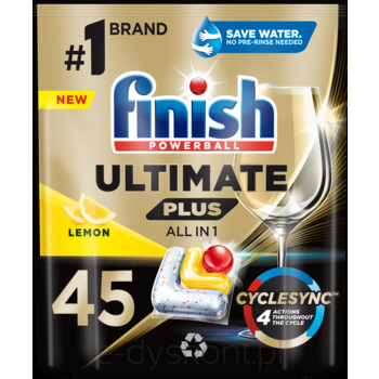 Finish Kapsułki Do Zmywarki Ultimate Plus 45 Lemon