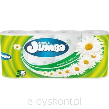 SŁONIK JUMBO SMART Papier toaletowy rumianek 8 rolek 3-warstwowy