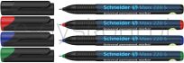 Schneider Zestaw foliopisów permanentnych Maxx 220, S, 0,4 mm, 4 szt., pudełko z zawieszką, mix kolorów - 2