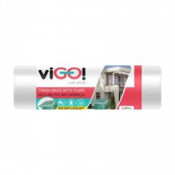 Vigo! Worki Ld Transparentne Z Uszami, 120L, 26 Szt.