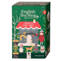 English Tea Shop Herbata Świąteczna  Earl Grey  Ze Skórką Z Cytryny, Wanilią I Płatkami Róży Bio 40G Bn