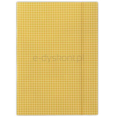 Donau Teczka Z Gumką Karton, A4, 400Gsm, 3-Skrz., Pomarańczowa W Kratę 
