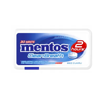 Mentos 2 Hours Clean Breath Peppermint 21g