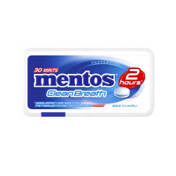 Mentos 2 H Clean Breath Peppermint 21g