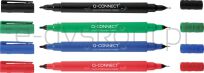 Q-Connect Marker do płyt CD/DVD Dual, 0,4Mm I 1 Mm (Linia), Czarny - 2
