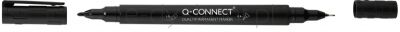 Q-Connect Marker do płyt CD/DVD Dual, 0,4Mm I 1 Mm (Linia), Czarny