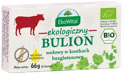 Bulion Wołowy W Kostkach Bez Oleju Palmowego Bezgl. Bio 66 G