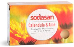 Sodasan Mydło w kostce nagietek & aloes BIO 100 g