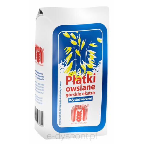 Młyny Stoisław Płatki Owsiane Górskie Ekstra Błyskawiczne 0,5Kg