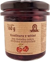 Vitapol Konfitura Z Wiśni Słodzona Erytrytolem  B/C 160G