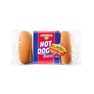 Dan Cake Hot Dog Buns 250g (x4szt)