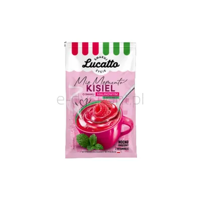 Lucatto Kisiel malina z nutką mięty 30g