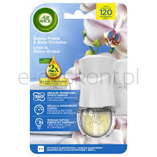 Air Wick Elektryczny Odświeżacz Powietrza Świeże Pranie i Biała Orchidea Komplet 19 ml