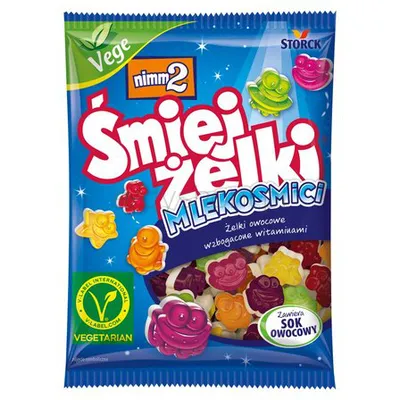 Żelki Nimm2 Śmiejżelki Mlekosmici 90 G Storck