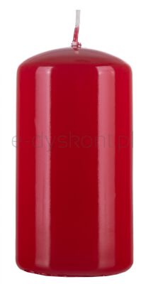 Donau HOME Świeca słupek Standard Gloss, 60x115mm, czerwony