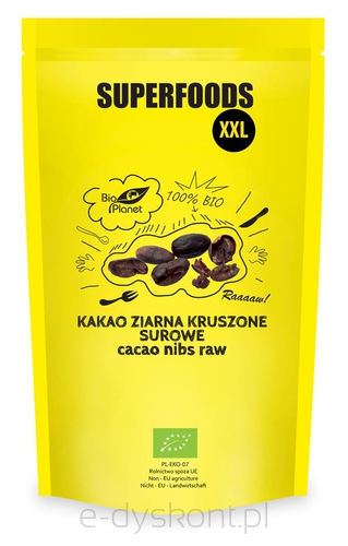 Kakao Ziarna Kruszone Surowe Bio 600 G - Bio Planet [BIO]