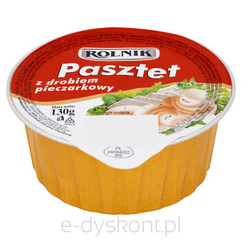 Rolnik Pasztet Z Drobiem Pieczarkowy 130G 